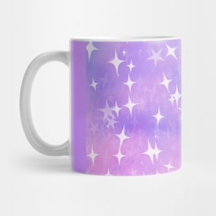 Pastel Glittery Galaxy Background Mug